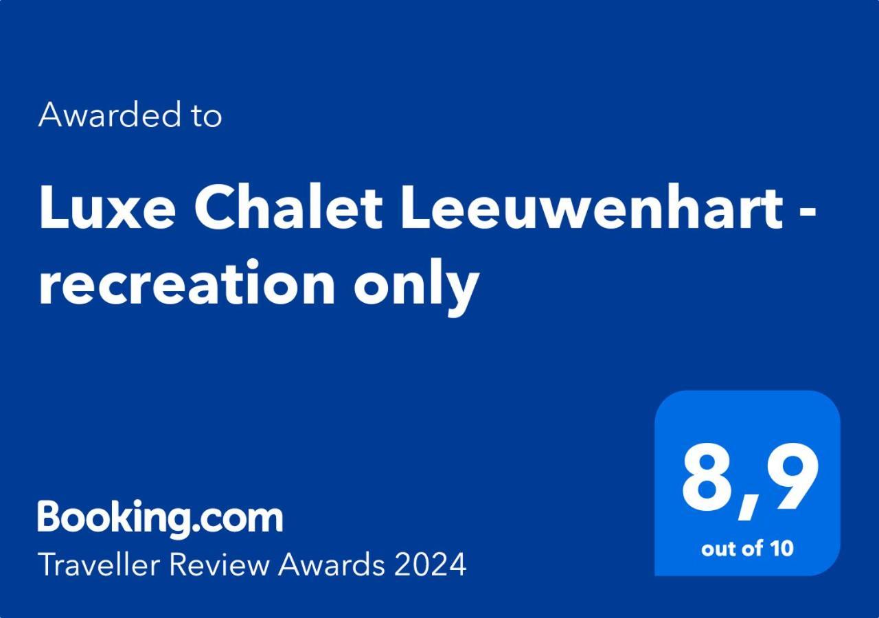 Luxe Chalet Leeuwenhart - Recreation Only Хундерло Экстерьер фото